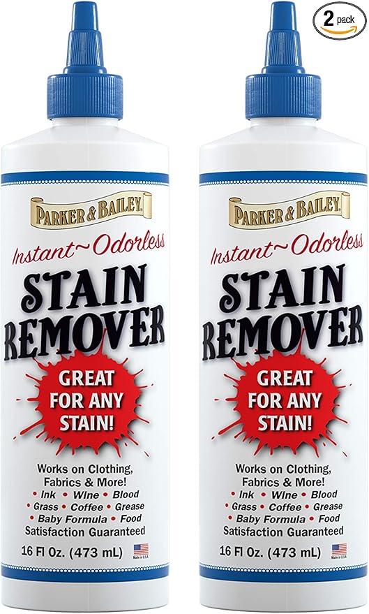 Parker and Bailey Stain Remover- Blood Stain Remover for Carpet, Clothes, Sheets and Mattress - Garment and Fabric Laundry Stain Remover - 16oz