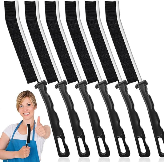 Crevice Cleaning Brush,6 Pieces Stainless Steel Bristle Brushes for Bathroom, Kitchen, Appliances,Corner,Gap Cleaning Brush