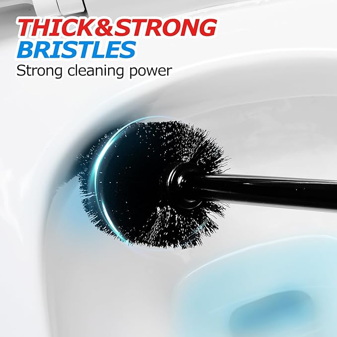 2Pack 2 in 1 Toilet Brush and Plunger Set,Toilet Bowl Brush Plunger Set,Toilet Brush Plunger Combo,Cleaning Brush,Cleaning Supplies,Groove Gap Brush,Bathroom Cleaning Tools