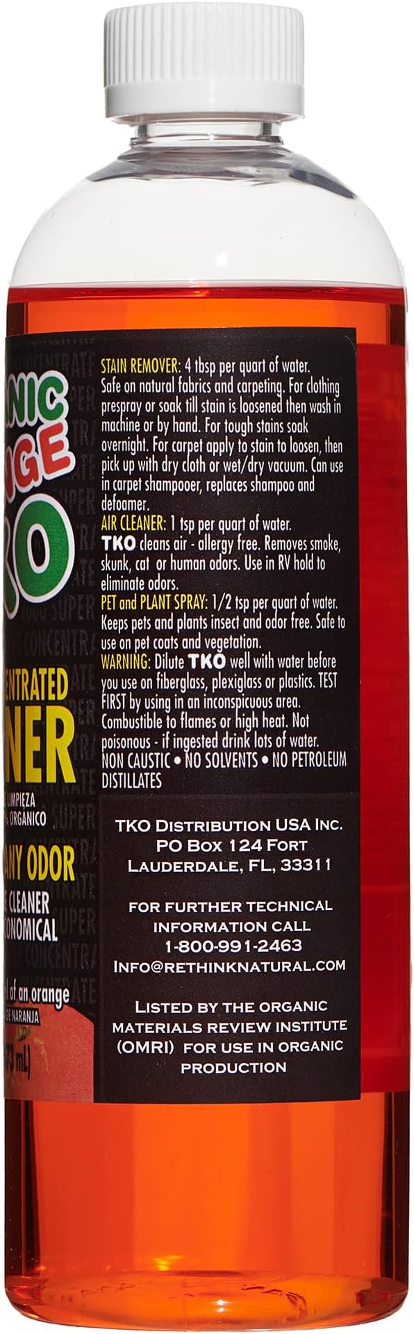 Stain remover, Floor cleaner, Degreaser, Glass cleaner, Multi Purpose Citrus Cleaner, Deodorizer, Stain Remover, Pet Safe, Non Toxic (16oz)