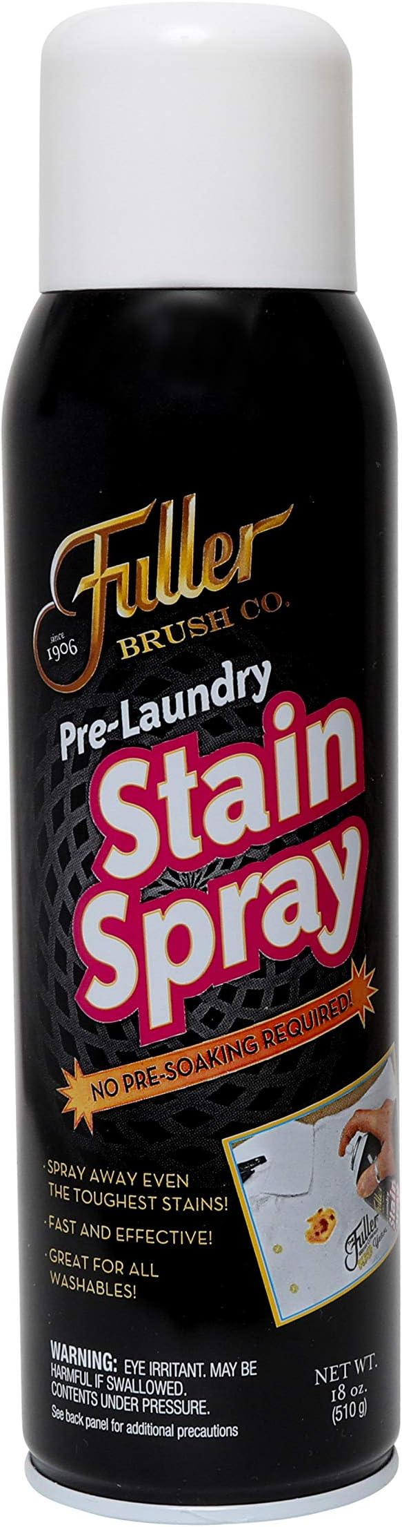 Fuller Brush Pre-Laundry Stain Remover Spray 18 fl oz – Fast-Acting Stain Fighter for Clothes – Removes Grease, Ink, Food & More – No Soak, Safe on Colors & Whites (Pack of 2)