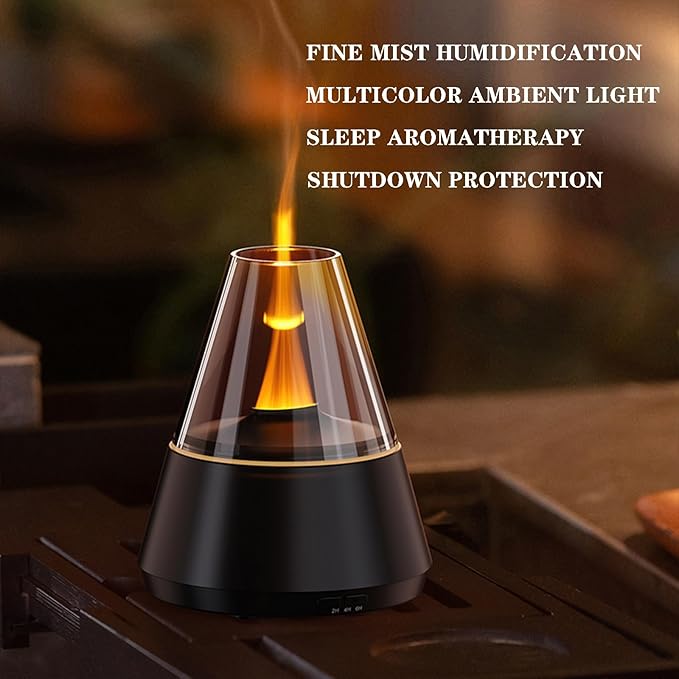 Essential Oil Diffuser, Seven-Color ultrasonic Cold Fog Aroma Machine, air Diffuser humidifier with Timer and Automatic Shut-Off, Suitable for Home, Bedroom, Office, Yoga.