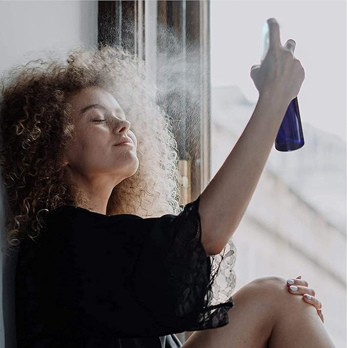 Spray Bottle For Hair - (7oz/2 Pack)-Premium Leak-Proof Travel Bottles - UV Protection Plastic Spray Bottle For Hair - Multi Purpose use Durable （Green）