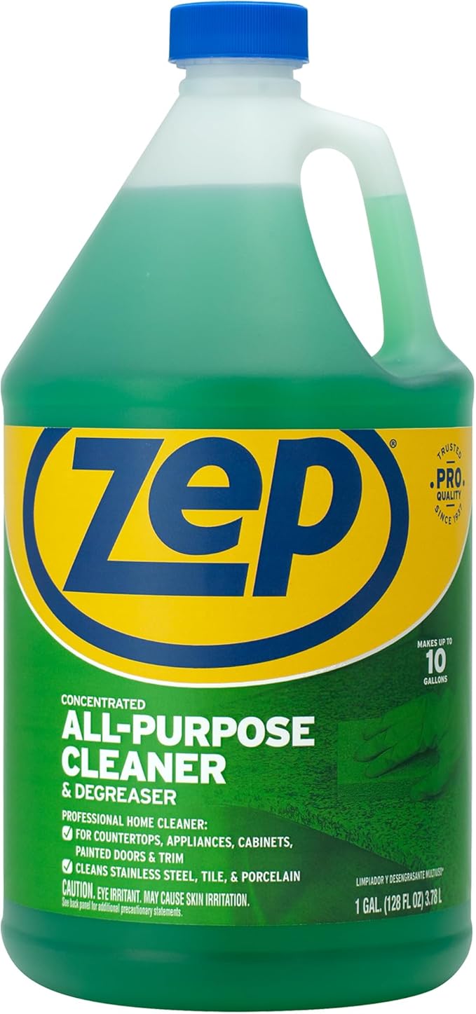 Zep Concentrated All-Purpose Cleaner and Degreaser - 1 Gallon (Case of 4) - ZU0567128 - Cuts Through Grease, Grime and Dirt With Ease, For Professional. Commercial and Household Use