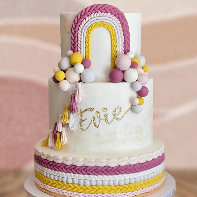 Silicone Pie Crust Molds, Knit Rope Lace Chain Chocolate Molds, Cake Decoration Fondant Baking Mold for Pastry Pies Candy Sugar Craft Gum Paste Cookie Clay Resin