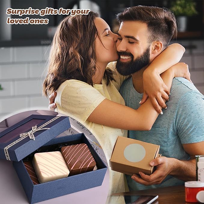 Sakolla 2 Pack Silicone Soap Molds for Soap Making, Reusable 6 Cavity Square Silicone Molds for Homemade Soap, Cake, Bread, Ice Cube