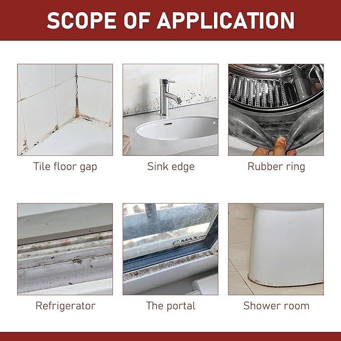 2PCS Nexa Remover Gel,Nuroclean Remover Gel,Suitable For Bathroom And Kitchen Tile Gaps,Wall Cleaning,Highly Effective In Penetration,Safe Formula That Does Not Damage The Surface