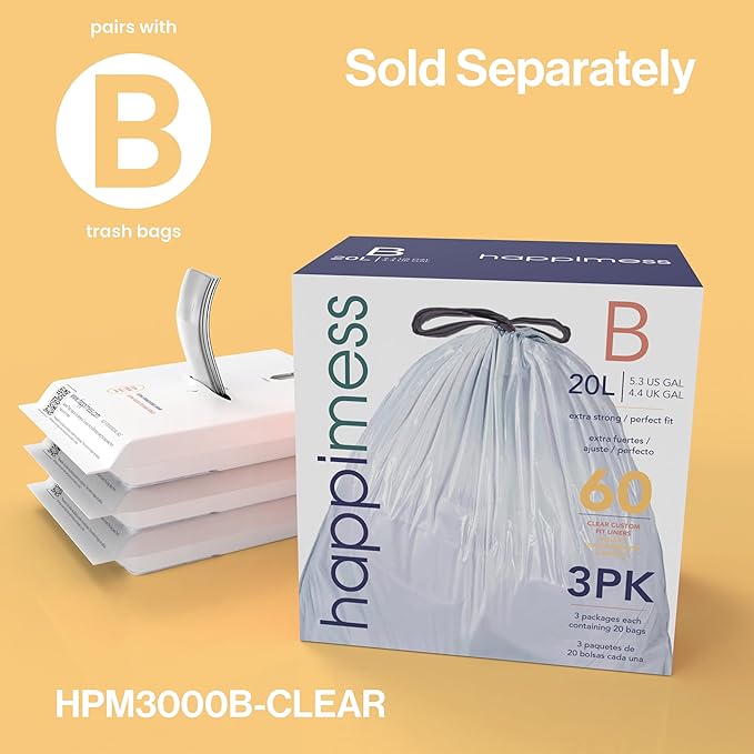 happimess HPM1009A Roland Mini 2.6-Gallon Step-Open Trash Can with Soft-Close Lid, Modern, Minimalistic, Fingerprint Proof for Home, Kitchen, Laundry Room, Office, Bedroom, Bathroom, Chrome