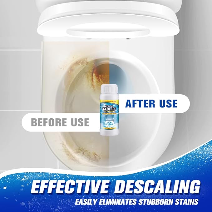 2Pcs Foam Toilet Cleaner, 2025 Upgrade Powerful Toilet Bowl Cleaner, Advanced Home Bathroom Cleaning Solution, Bowl Cleaners for Toilets Squatting Pans, Deep Cleaning