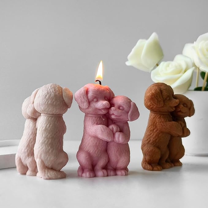 Dog Resin Casting Mold - Animal Silicone Mold for Candle Making & Home Decor