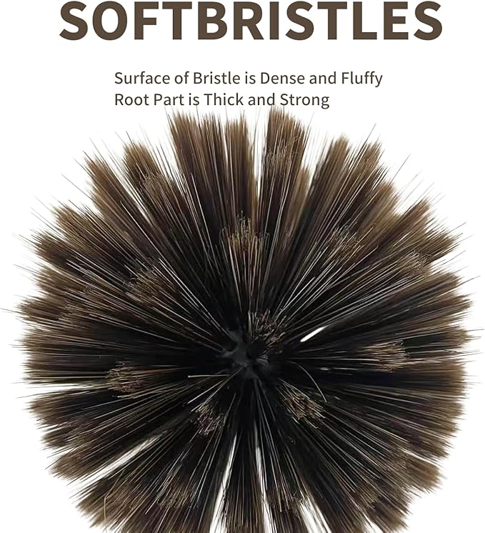 3 Pack Webster Cobweb Duster Head,Spider Web Remover Brush,Fits Standard 3/4 inch Threaded Poles, Cobweb Duster Head Attachment for Ceilings, Moldings, HVAC & Floor Vents, and Corners(3, Brown)