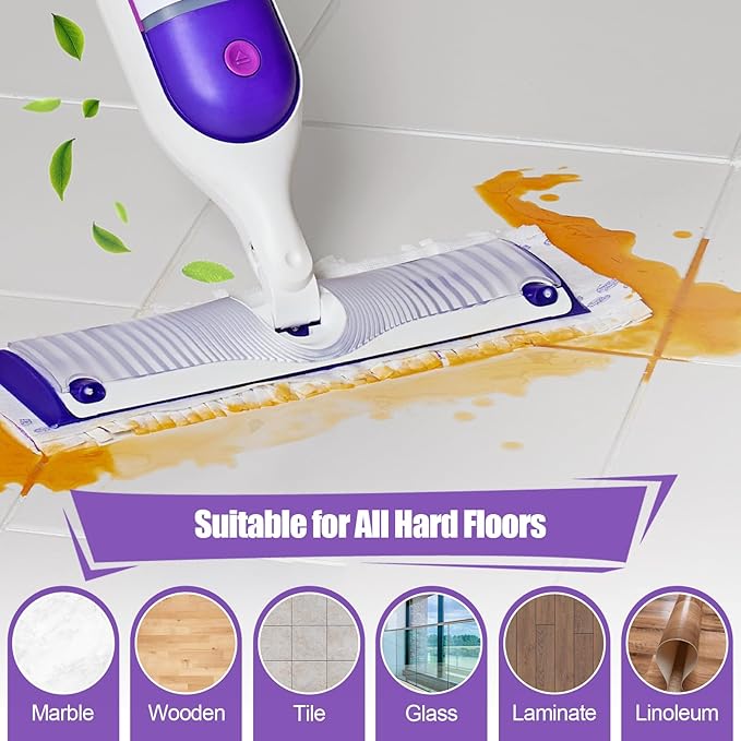 25 Pack Disposable Power Mop Pads for Swiffer PowerMop, 5X Power Mop Refills for Cleaning, 14-Layer Unscented Thickened Multi-Surface Replacement Mopping Pads Refills for Floor Cleaning