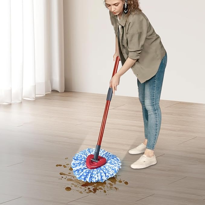 Mop Replace Head, 6 Pack Mop Heads Replacements for Oceda RinseClean 2-Tank System, Spin Mop Replacement Head, Microfiber Mop Refills, Machine Washable and Deep Cleaning (NOT for 1-Tank System)