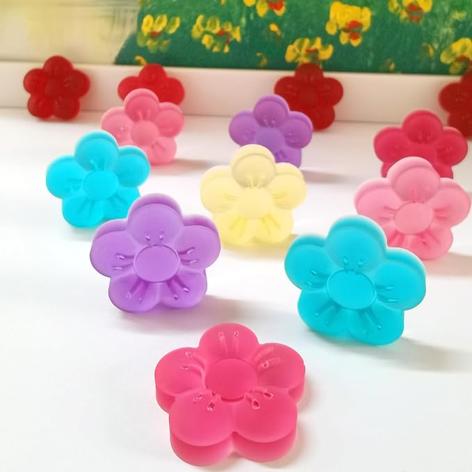 Flower Silicone Candy Molds with Scraper Silicone Daisy Flower Chocolate Molds