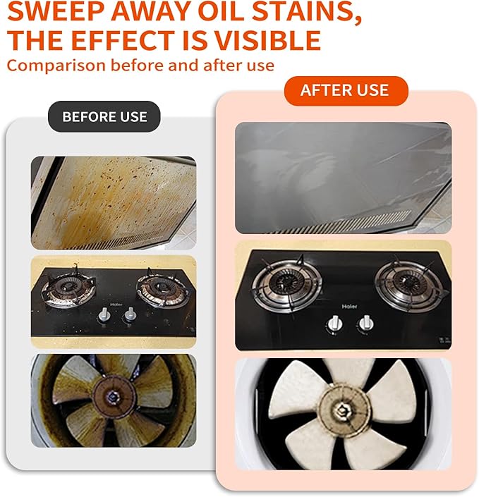 All-Purpose Oil Stain Cleaner, Degreaser Kitchen Foam Cleaner Spray, Degreaser Cleaner Heavy Duty, Kitchen Cleaning Supplies, Household Essentials (1 PCS)