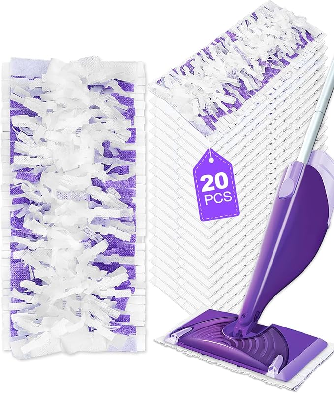 Replacement Mop Pads Refills 20 Pack for Swiffer Wet Jet Spray Mops for Floor Cleaning Disposable Mopping Pad