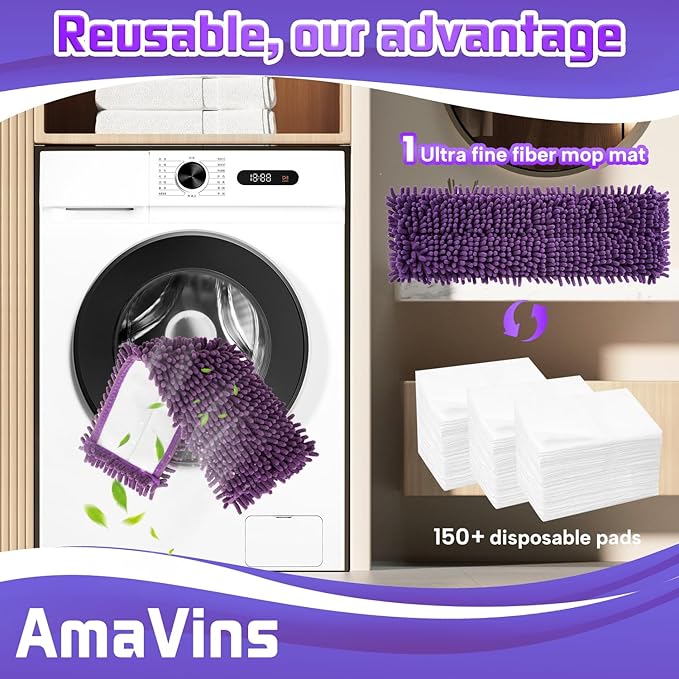 2 Pack Pet System Microfiber Sweeping Pad for Bona Mops, Reusable Pet Replacement Mop Pad for Multi-Surface Floors, 18 Inch Washable Cleaning & Dusting Pads, Attracts & Picks Up Pet Hair