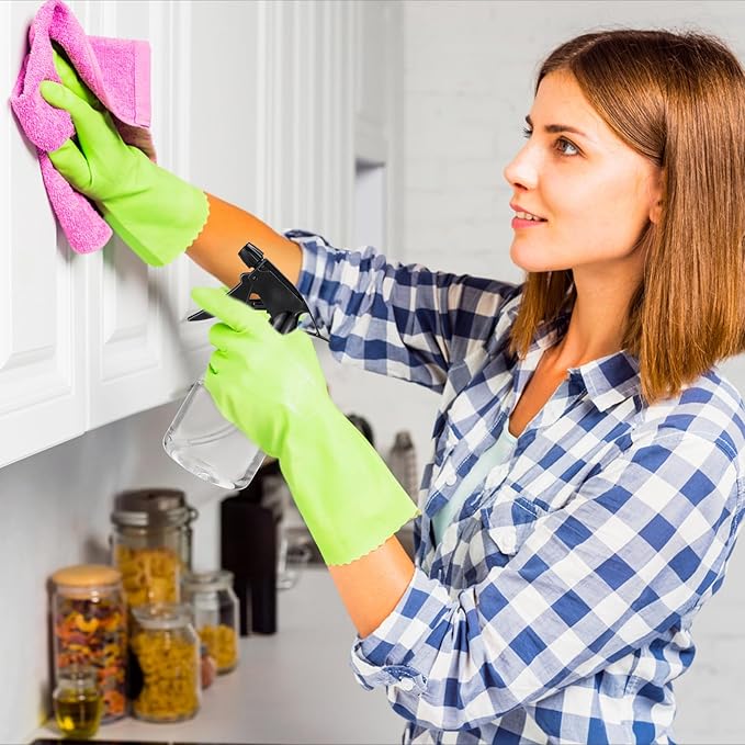 20 Pcs Empty Plastic Spray Bottle, 8 OZ Spray Bottles with Adjustable Head Sprayer from Fine to Stream - Refillable Sprayer for Water, Kitchen, Bath, Beauty, Hair and Cleaning