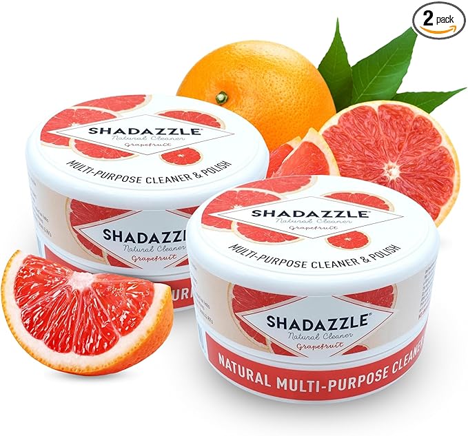 Shadazzle Natural All Purpose Cleaner and Polish – Eco friendly Multi-purpose Cleaning Product (2 Pack, Grapefruit)