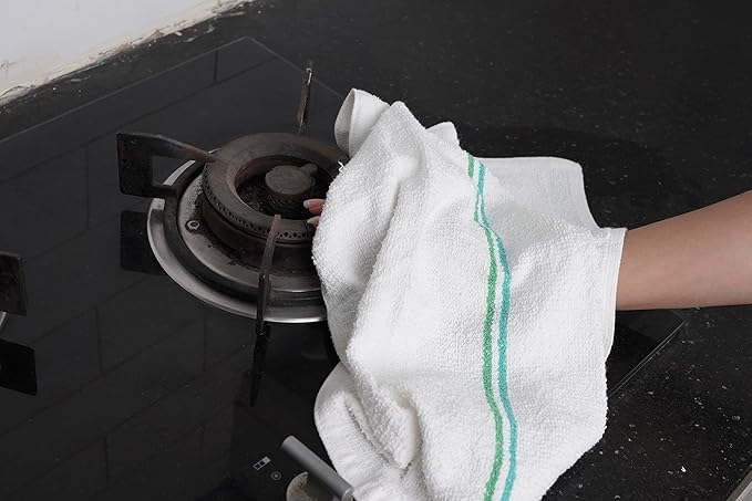 Avalon Towels Terry Bar Mop Towels (Value Pack of 36) Size 16"x19" – Absorbent and Durable, Multipurpose Cleaning Rags, Cotton Cleaning Cloths, Terry Cloth Rags, Reusable Shop Rag