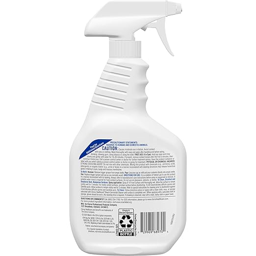 Clorox Healthcare Bleach Germicidal Cleaner Spray, 32 Fluid Ounces (Package May Vary)