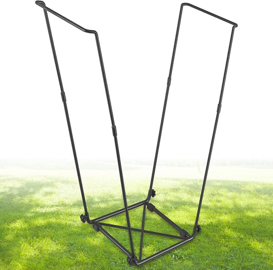 FEED GARDEN Trash Bag Holder, Outdoor Metal Leaf Bag Holder Stand, Garbage Bag Frame Holder for 30-45 Gallon Bags for Leaves, Camping, Yard Weeding, Lawn Party