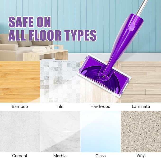 50 Count for Swiffer Wet Jet Pads, Disposable Wet Jet Pads, for Swiffer Wet Pads Refill for Spray Mop, All-Floor Cleaning Pads Safe for Hardwood & Multi-Surface