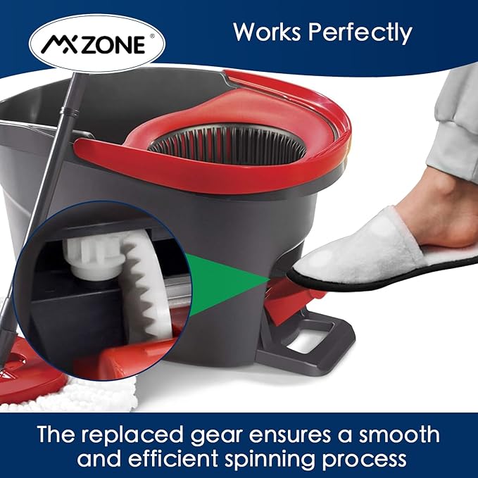 Easy Mop Pedal Broom Spin Replacement One Way Clutch Bearing Bucket Gear Sprockets Repair Compatible with O Cedar Velida and Market 90% Spin Mop and Bucket, Mop Gears, 2 Packs