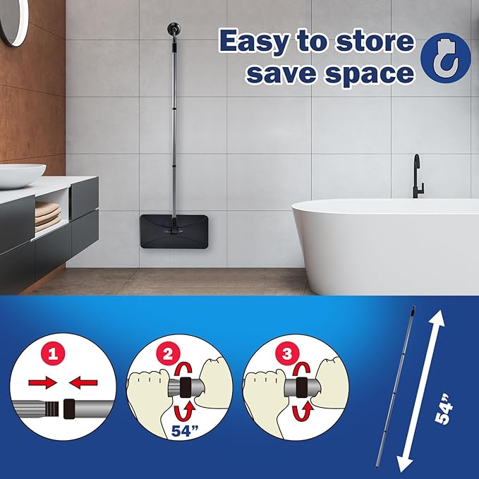 Matthew Microfiber Mop Compatible with Hardwood Floor'N More Microfiber Mop,Reusable&Washable 15x8 Inches,3Pack Microfiber Wet Mop Refills for Wet & Dry Floor Cleaning,Incl.1 Cleaning Scraper