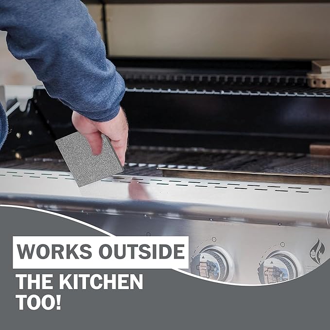 Skura Style Very Skrubby Heavy Duty Scouring Pads (Bulk 4 Pack) | Abrasive Kitchen Cleaner for Caked-on, Baked-on Dirt | Durable, Odor-Free, Flexible, Dual Sided, Polyurethane Foam Scrubber