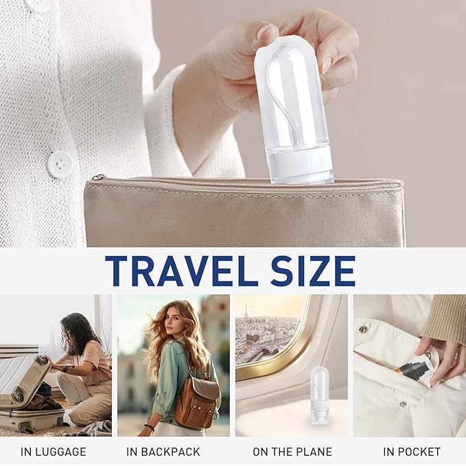 TANSHINE Small Spray Bottles Travel Size 2oz/50ml,Fine Mist Empty Spray Bottle,Reusable Portable Sprayer,Plastic Travel Mini Spray Bottle for Face,Hair Mist,Perfume,Toners,Cleaning,4 Color,4 Pack