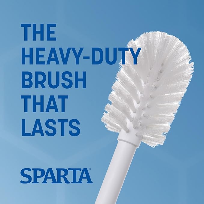 SPARTA 367600TC02 Plastic Household Dish Brush, Dish Brush, Dish Scrub Brush With Lightweight Or Break Resistant? For Cleaning, 11 Inches, White