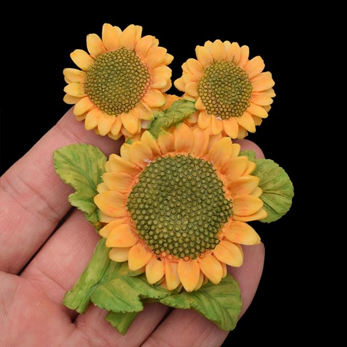 3D Flower Bouquet Candle Soap Silicone Molds Fondant Chocolate Candy Cake Decorating Mould Resin Clay Baking Pastry Tools (Sunflower)