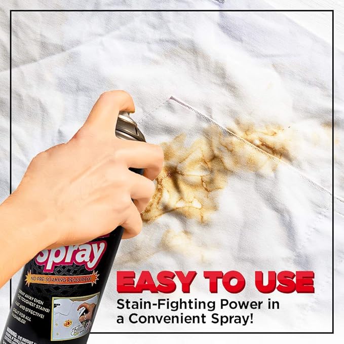 Fuller Brush Pre-Laundry Stain Remover Spray 18 fl oz – Fast-Acting Stain Fighter for Clothes – Removes Grease, Ink, Food & More – No Soak, Safe on Colors & Whites (Pack of 1)