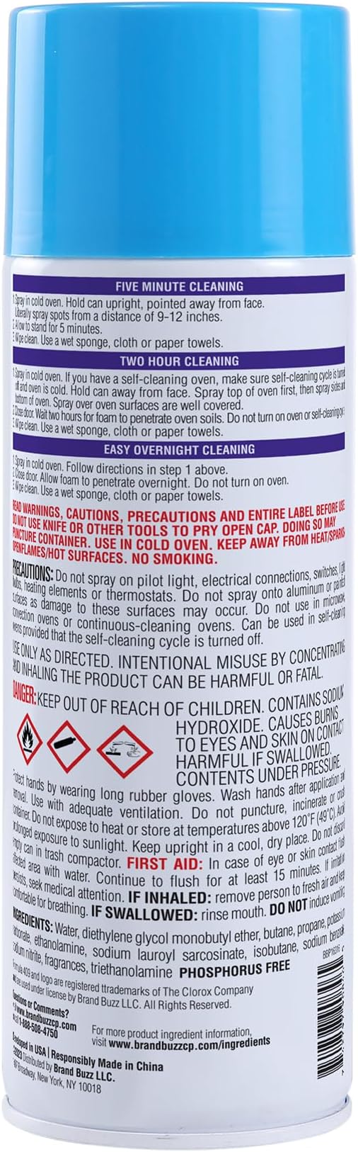 409 Fume Free Aerosol Oven Cleaner Spray, Fresh Scent - Cuts Through Grease on Grill & Stove Top, Cleans in 5 Min, Powerful Clean You Can Trust, Kitchen Cleaning Supplies, 14.5 Oz