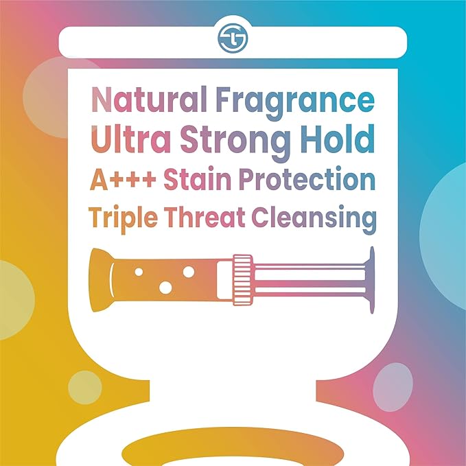 Simple Life Toilet Bowl Cleaner Gel | Fresh Flower Toilet Gel Stamp | Stops Limescale and Stains with Air Freshening Scent | Deodorizing Clean | 64 Stamps, Variety Pack