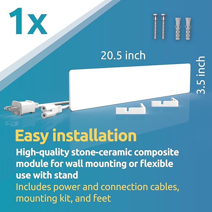 ELIAS Mold killer - Black mold remover for walls without chemicals - Wall heating for every room - Powerful anti-mold heating as an alternative to moldspray - Permanently mold-free (1)