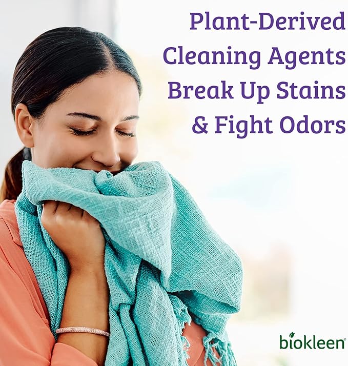 Biokleen Natural Laundry Detergent - 128 HE Loads - Liquid, Concentrated, Eco-Friendly, Non-Toxic, Plant-Based, No Artificial Fragrance or Preservatives, 64 Fl Oz