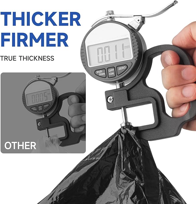 Small Trash Bags with Handles 4 Gallon 200 Count Black - Ocean Plastic Upcycling - Plastic Garbage Bags, Can Bin & Waste Basket Liner for Kitchen, Bathroom, Office and Pets