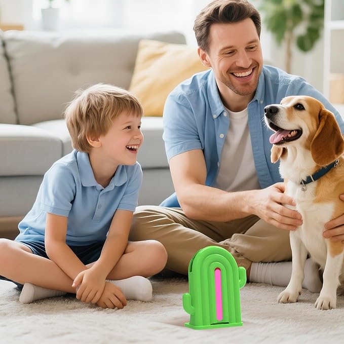 Air Freshener for Home, 2 Pack, 2 Refill, Peach Scent, Odor Eliminator, Up to 120 Days, Cactus-shaped Freshener for Closet Bathroom, Cute Home Decor, White and Green