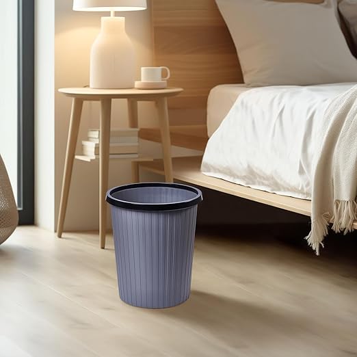 ZXJ Plastic Trash Can - 2 Gallon - Grey - Laundry Room,Bathroom,Kitchen,Office,Dormitory,Camping,Kids Room