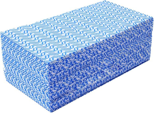 KMAKII Handi Wipe Reusable Cloths - Multi-Purpose Cleaning Cloths and Towels, Absorbent, Quick-Dry, Durable Wipes for Kitchen and Home, Blue, 11.8 x 21 inches, Pack of 40