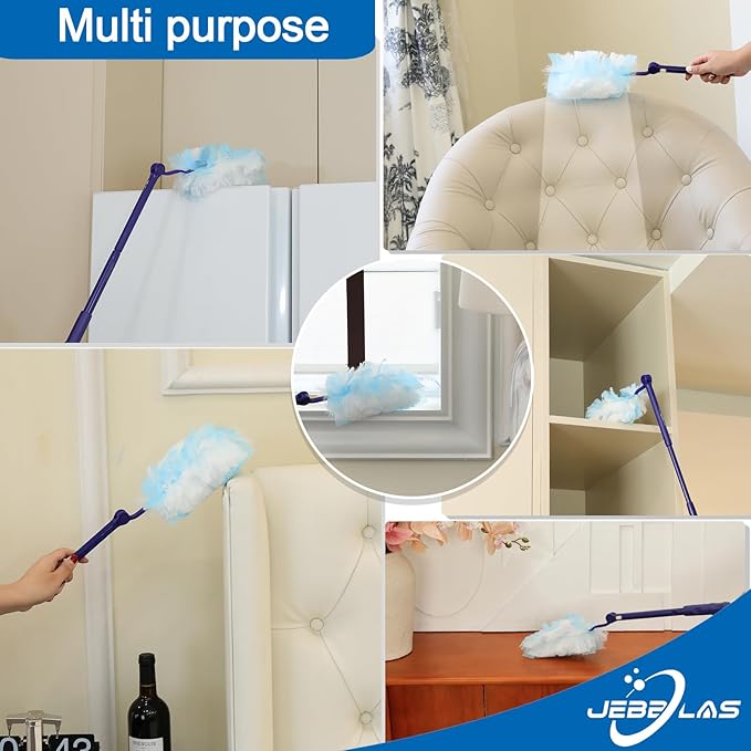 JEBBLAS Disposable Duster Refill, Heavy Duty Duster Refills,20 Count,Multi Surface Dusters Refill for Cleaning,Duster Refills