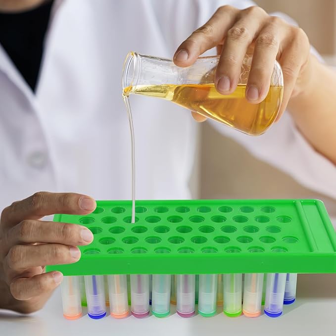 Lip Balm Crafting Kit, 50 Pieces Empty Lipsticks Filling Tubes Mold Handmade Set Pallet with Scraper, Lip Balm Tubes with Filling Tray and Spatula for Women Girl Cosmetics Makeup, Multicolor