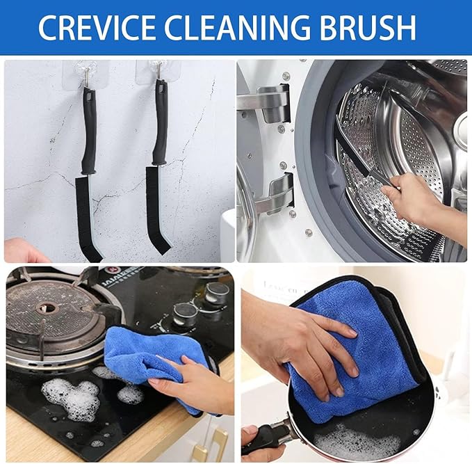 7 Pcs Microfiber Feather Duster with 100-inch Telescopic Extendable Pole, Washable and Reusable Cobweb Duster Kit, Dusters for Cleaning High Ceiling,Fan,Furniture,Blinds