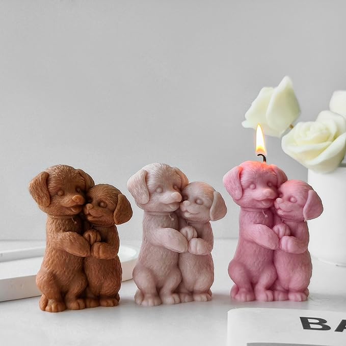 Dog Resin Casting Mold - Animal Silicone Mold for Candle Making & Home Decor