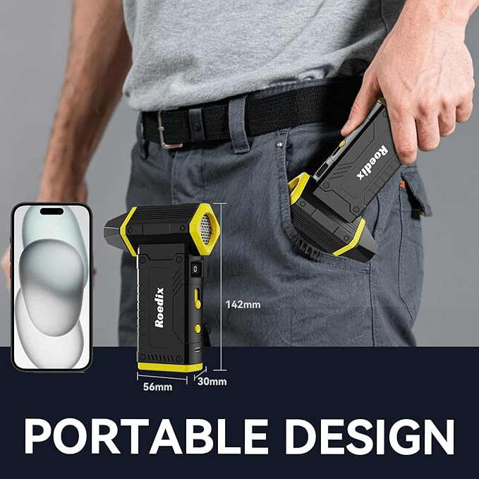 Compressed Air Duster, 210000RPM 8-Gear Adjustable Electric Air Duster with LED Display, 10,000mAh Rechargeable Air Blower for Keyboard, PC, Car and Home Cleaning, Jet Dry Blower Replace Canned Air