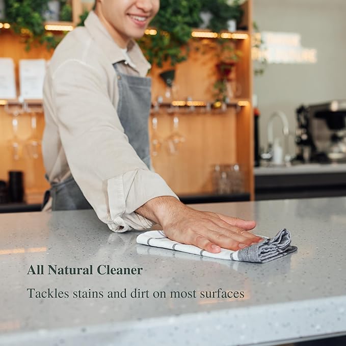 Natural All Surface Multi-Purpose Cleaning Spray - Made in the USA with Lavender Hydrosol, Lemon & Eucalyptus Essential Oils, Ideal for Kitchen, Bathroom, Windows, Stainless Steel Surfaces, 18.5oz