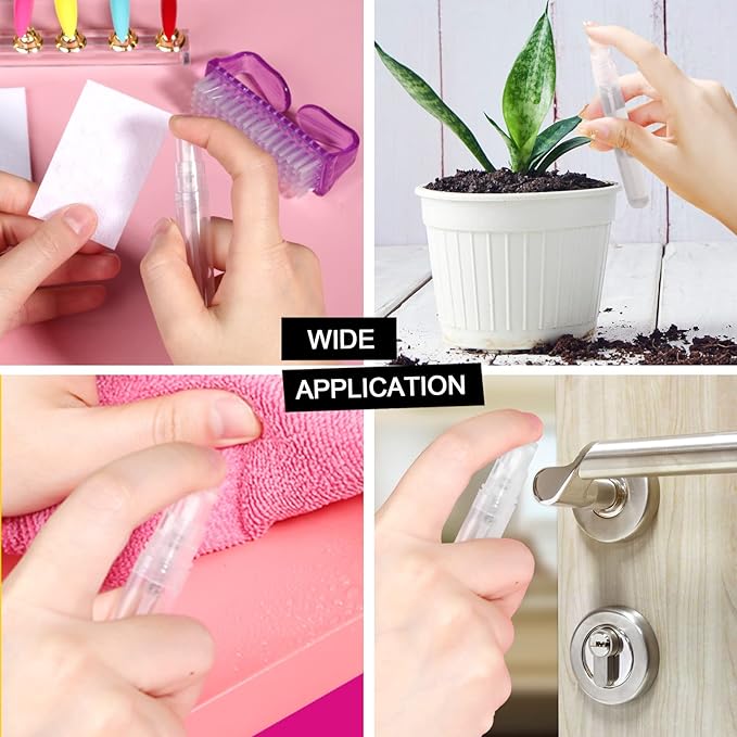 Teenitor Mini Spray Bottles, 20-Pack 10ml Empty Refillable Plastic Atomizer for Perfume, Essential Oil, Travel