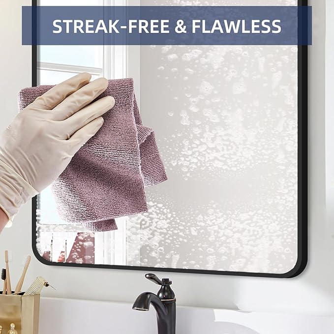 & PLUSH Microfiber Cleaning Cloth Roll - 85 Pack, Tear Away Microfiber Towels, 12" x 12", Reusable, Washable, Streak Free, Ultra Absorbent Dish Rags for Car, Home, Garage or Shop (Dewbury)